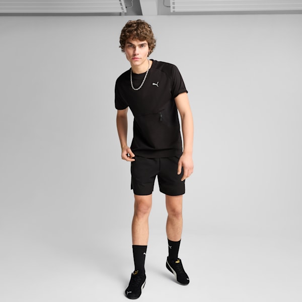 PUMATECH Men's Relaxed Fit 6" Shorts, PUMA Black, extralarge-IND